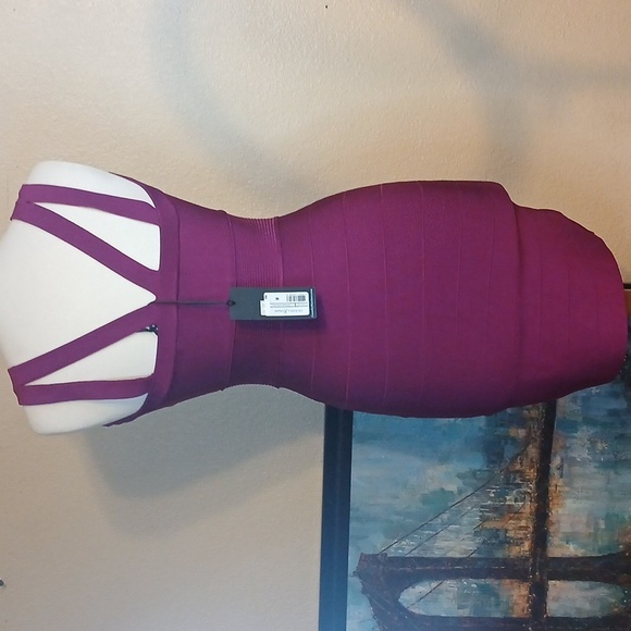 BRAND NEW!! GUESS W TAGS Elegant Purple Sleeveless Dress - Picture 8 of 13